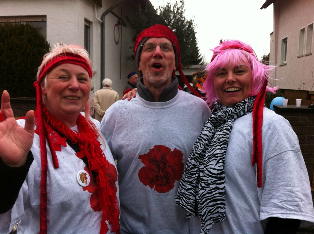 Flower Power in Rot